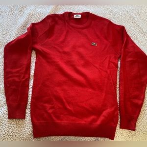 Red Lacoste sweater
